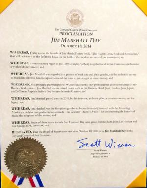 San Francisco Proclamation San Francisco Proclamation